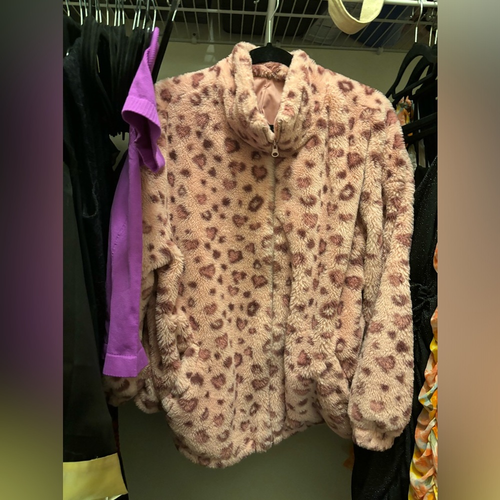 Cheetah print long sleeved sweater